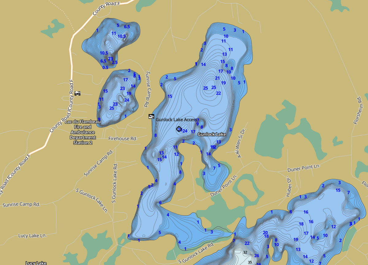 Musky Shop Northwoods Lake of the Month Gunlock Lake