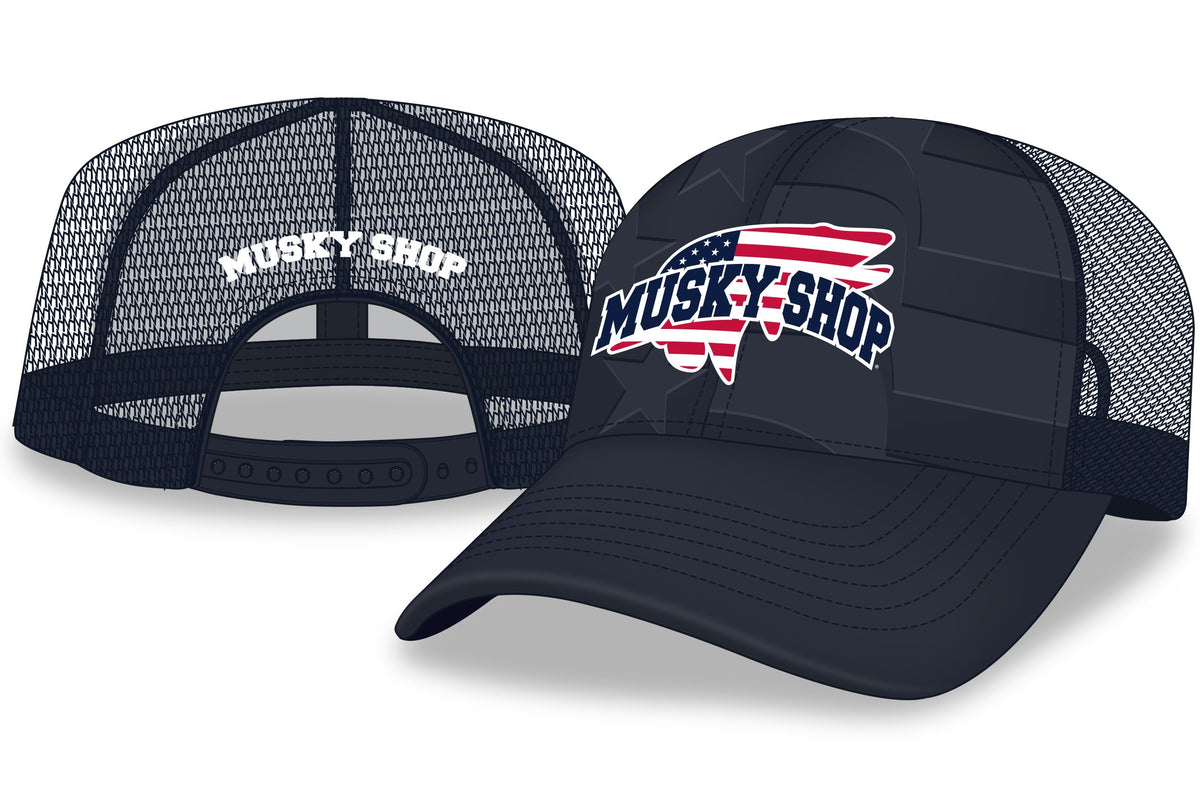 MuskyShopNavyDebossFlagCap_120