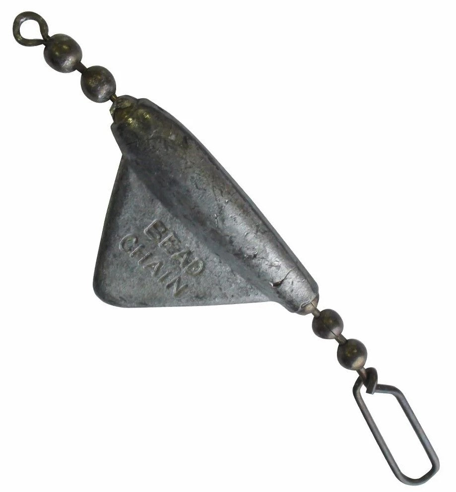 Bead Chain DR15T 1-1/2 Oz Trolling Sinker – Nickel Finish, Pack Of 2, Flexible Bead Chain Design