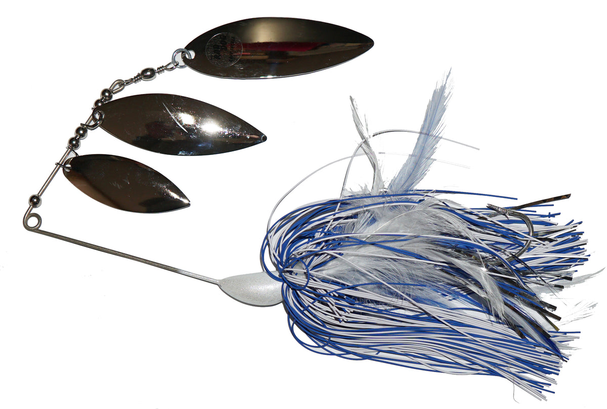 blue dog fishing lures Ruff Tackle Triple Dare Spinnerbait – Musky Shop most productive artificial lures Size:#3/0 - 1.5*0.6'' On a recent fishing N3:ice fishing accessories