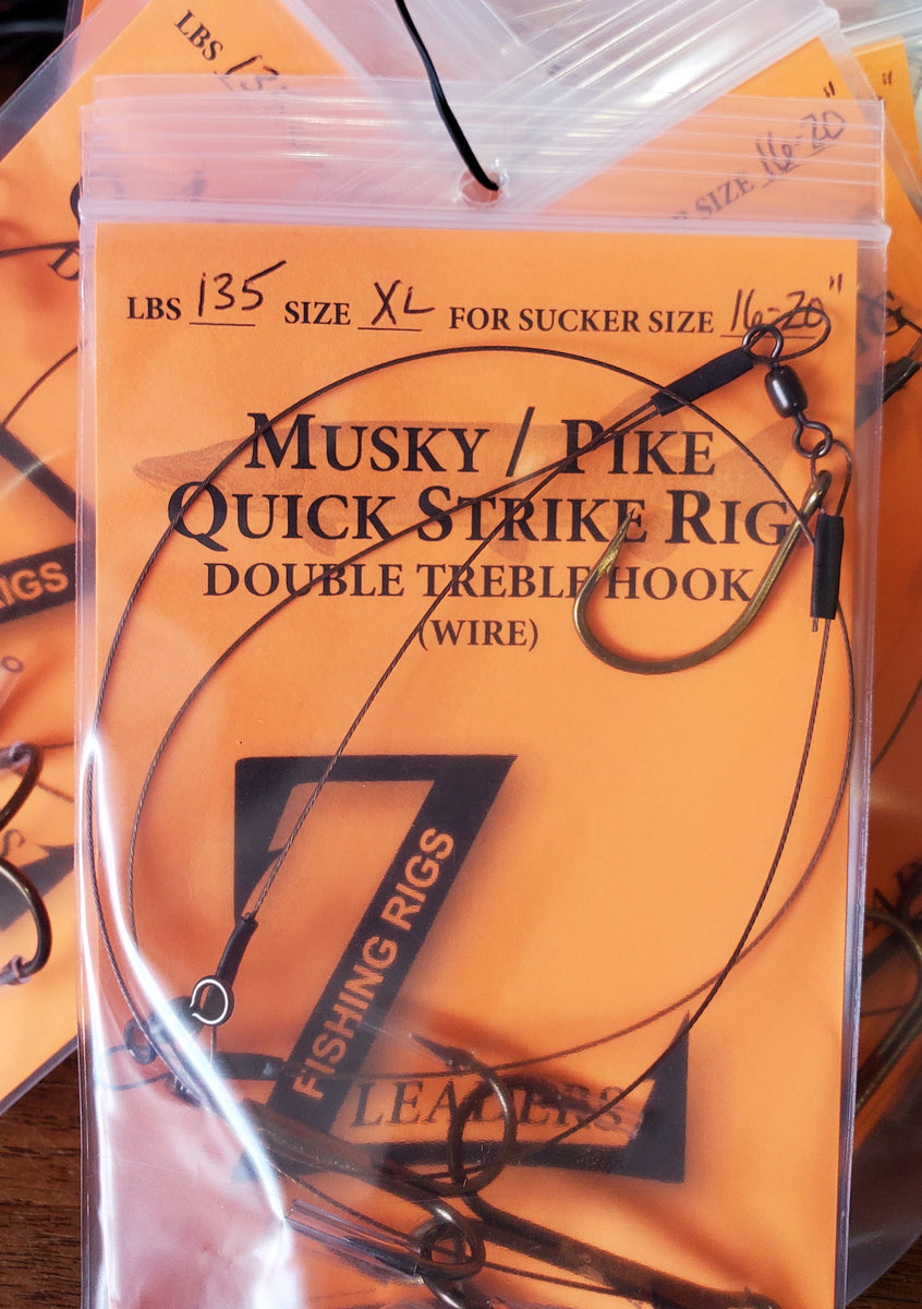 Z Leaders Sucker Rigs (Fluoro & Wire Models) – Musky Shop
