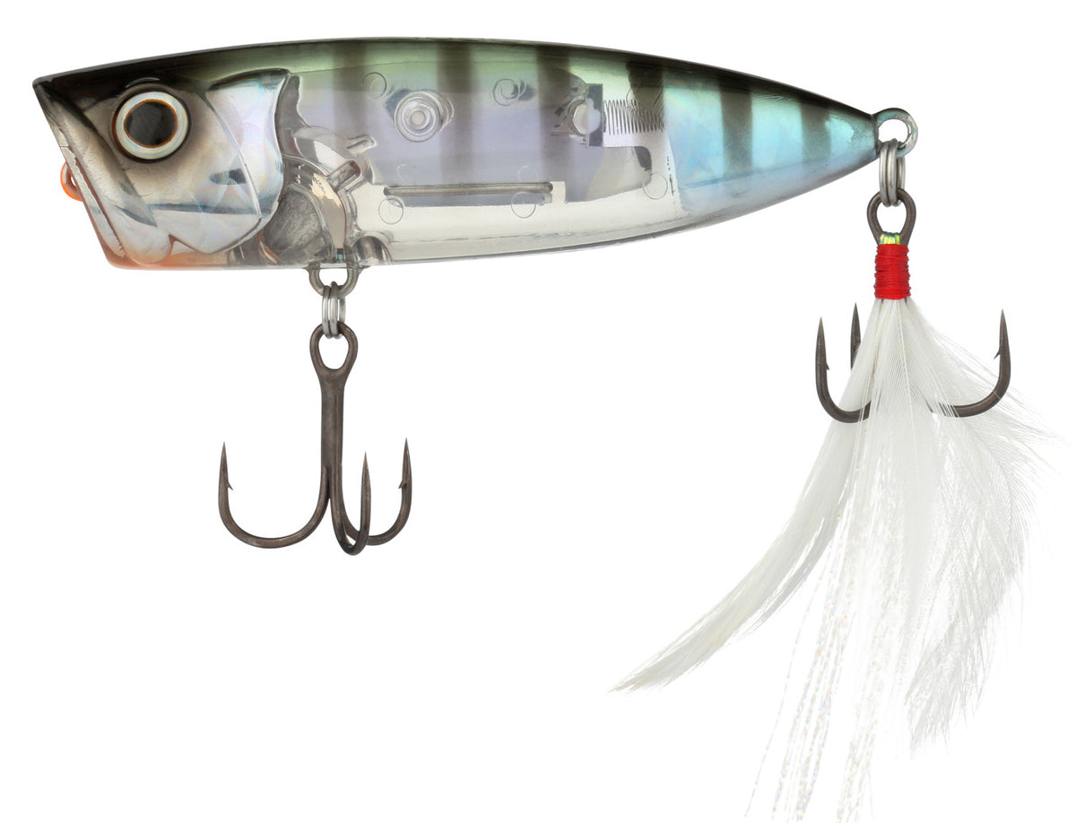 thumbnail image 2 of Surface Action: Shimano WORLD POP FLASH BOOST (WP69FLAG) Topwater Fishing Lure - A_GILL Color 2 of 6
