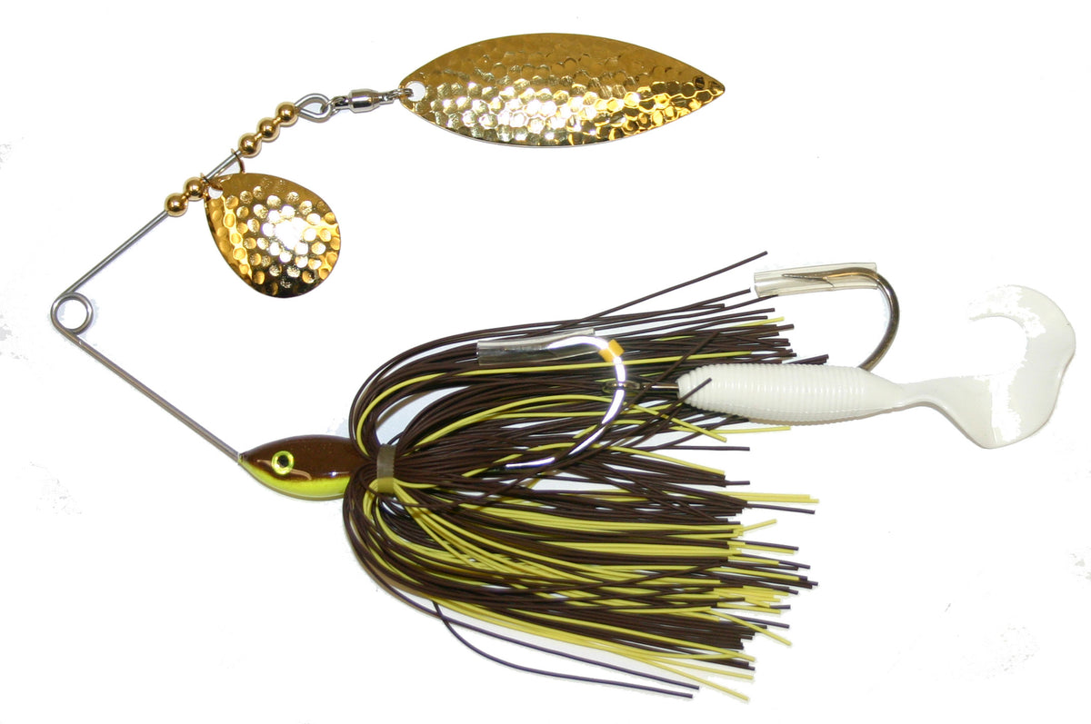 Acebaits Ace Tandem Small Series Spinnerbaits Brown Orange