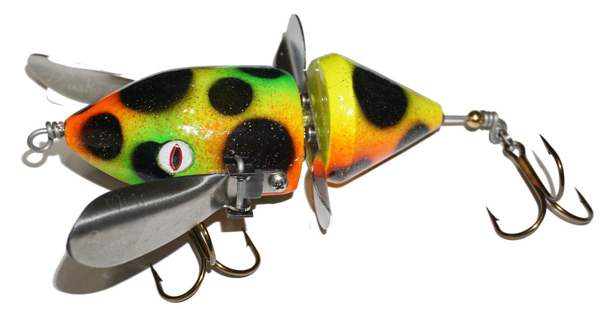 オールドルアー ヘドン マスキー サーフッサー Musky Surfusser Heddon Musky Surfusser Lure - Fin & Flame