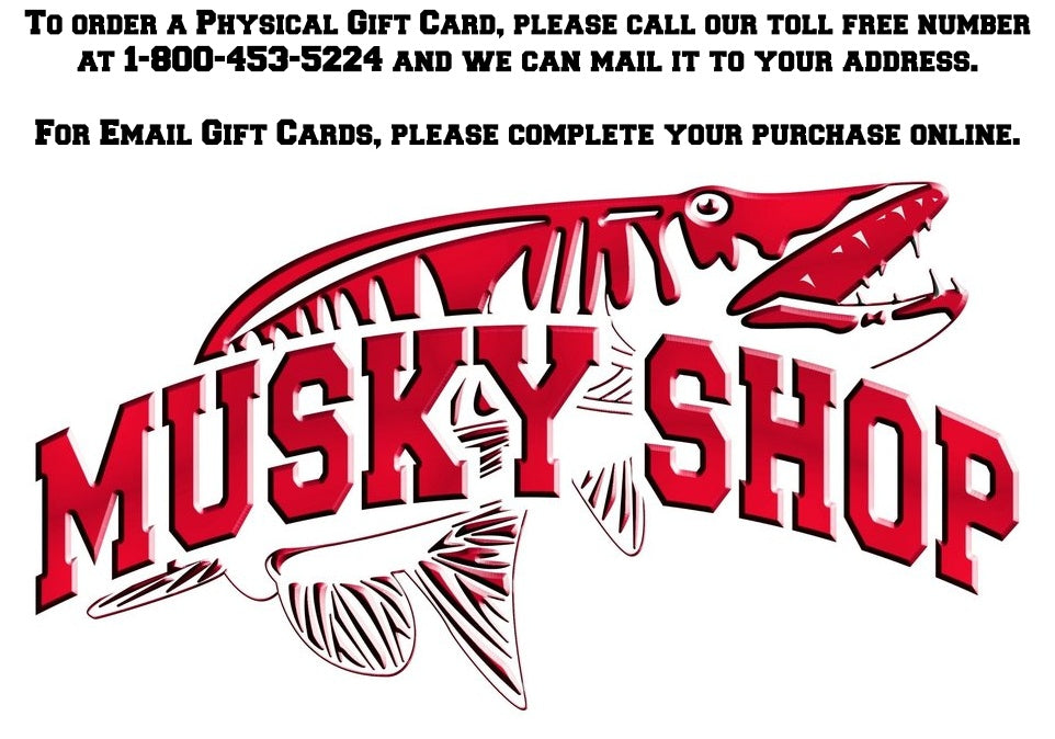Musky Shop Musky Muskie Fishing Supply Gift Card