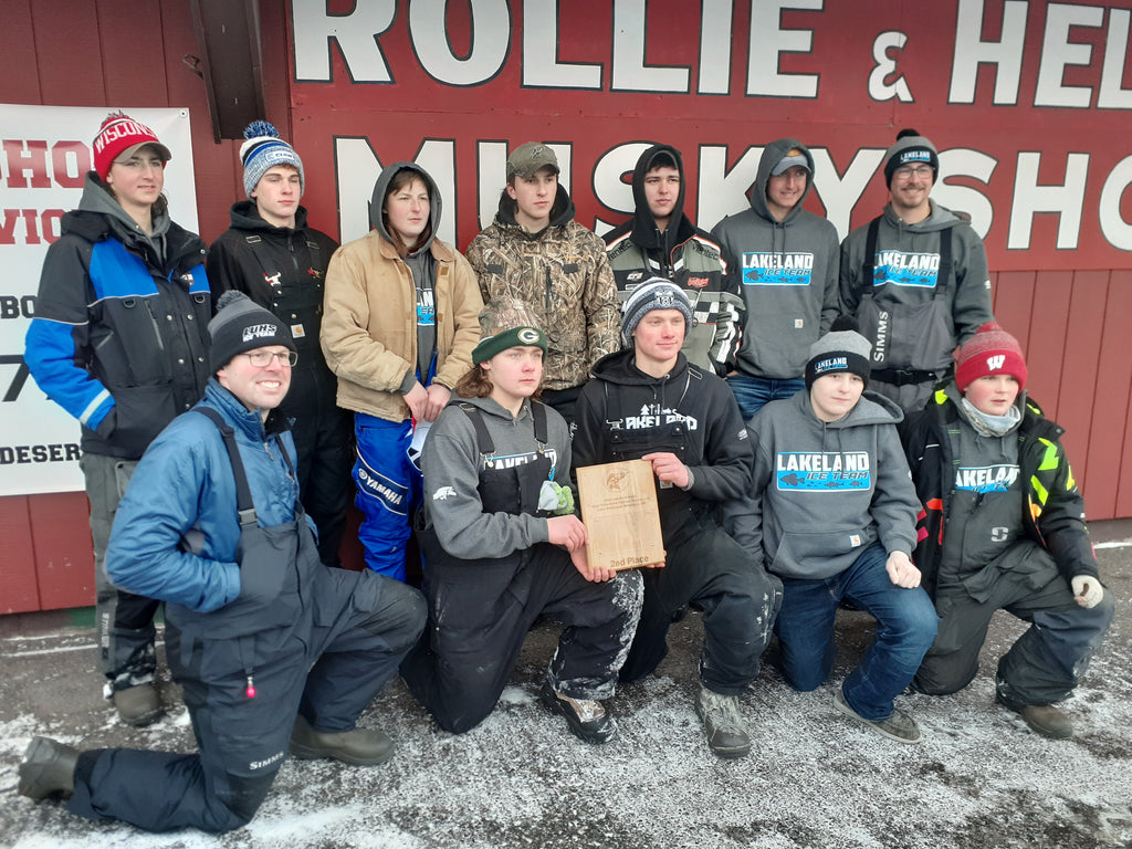 Lakeland Invite 2022 - High School Ice Fishing Tournament on Lake Minocqua