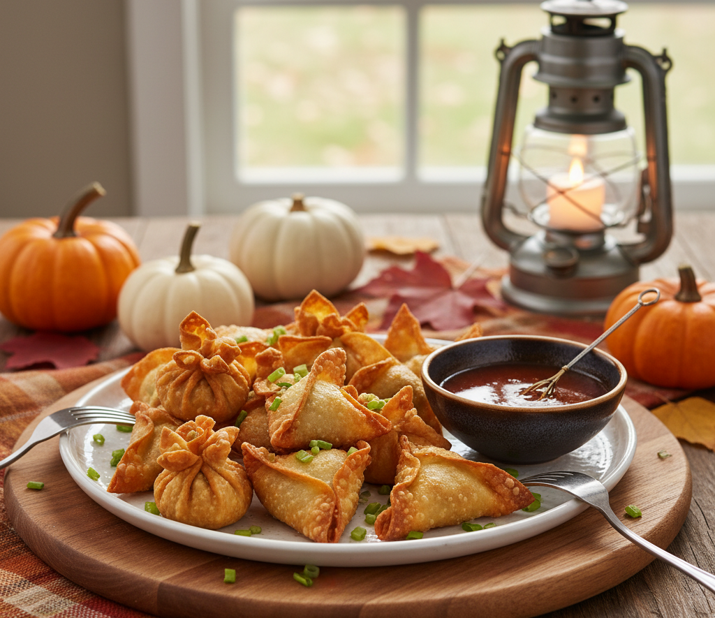 Panfish Rangoons with Dipping Sauce