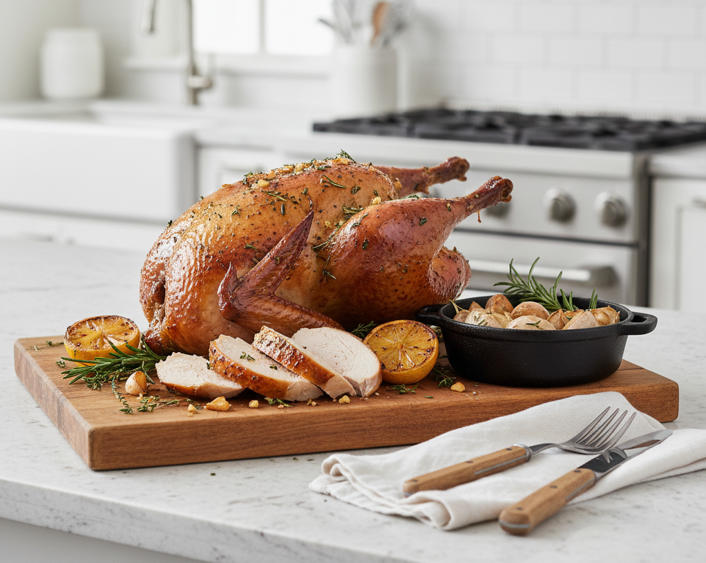 Roasted Garlic Pheasant