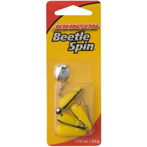beetle spin fishing lure Johnson Beetle Spin Colored Blade Spinnerbait