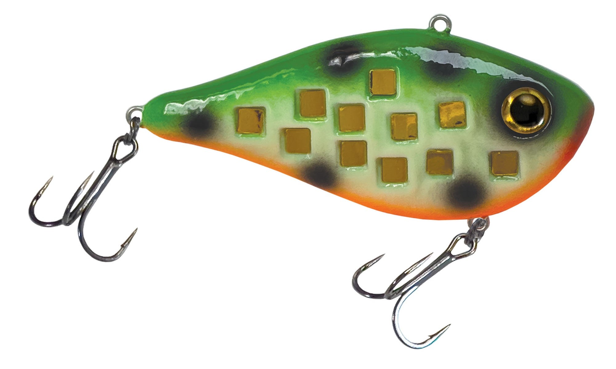 Reef Runner Flash Shad TF6: 1/2oz / Glow Spotted Perch