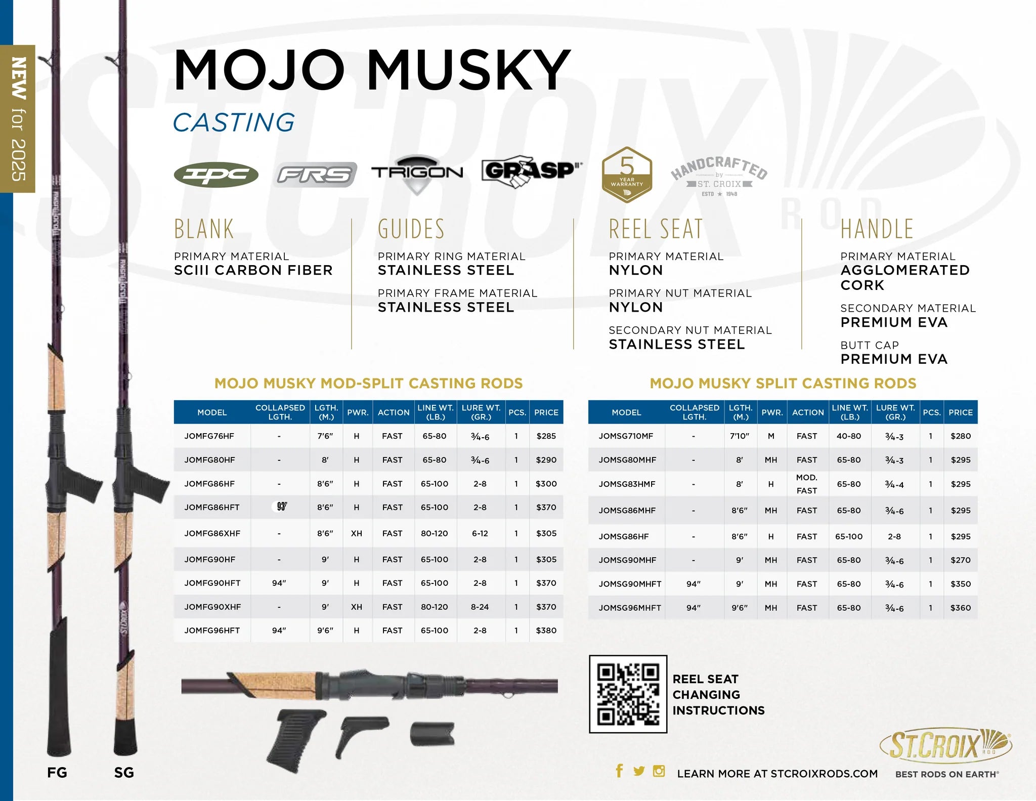 St. Croix JOMFG90HFT Mojo Musky Rod St. Croix JOMFG90HFT Mojo Musky Rod
