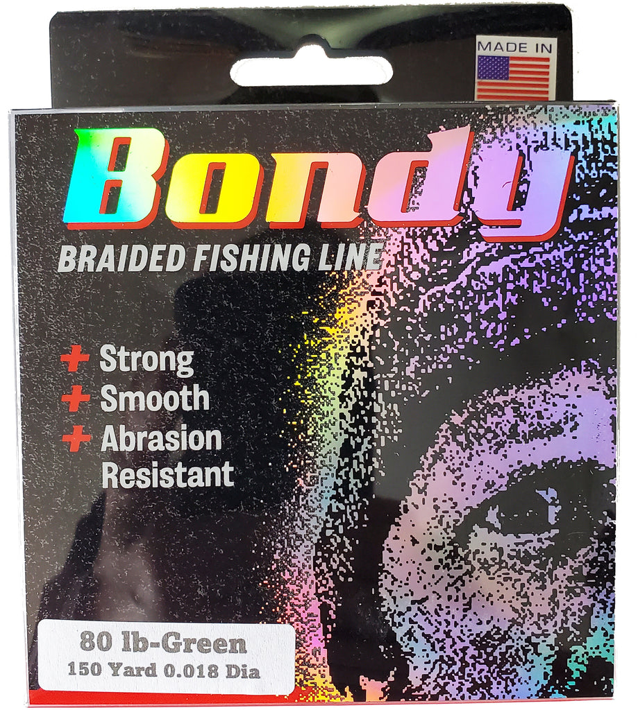 usa made braided fishing line Bondy Bait Co Bondy Braid – Musky Shop