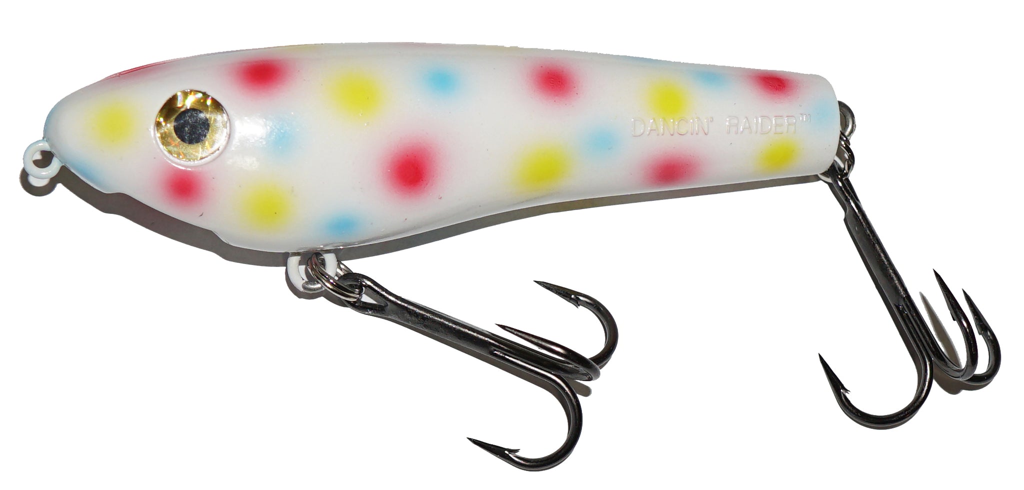 dan basore old fishing lures Bucher Dancin Raider Surface Bait Wonderbread