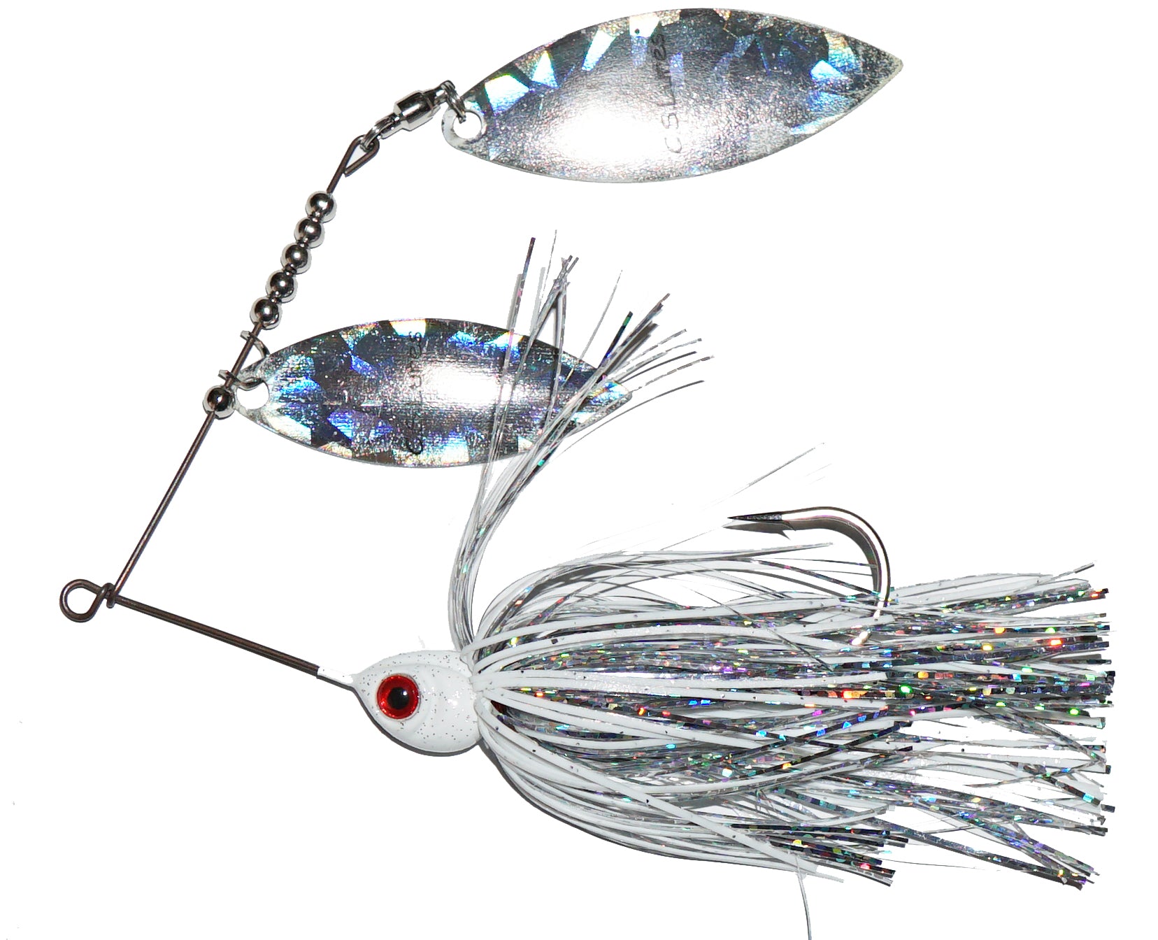 C.S. Lures 3/8oz Double Willow Spinnerbait 707 black/blue C.S. Lures 3/8oz Double Willow Spinnerbait 707 black/blue