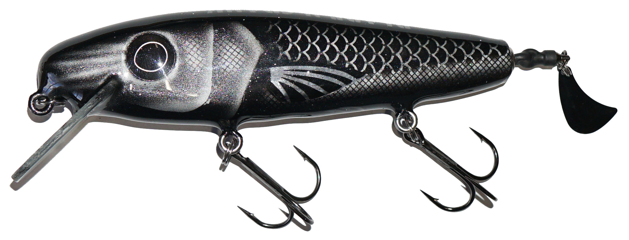 black and white fishing lures River Kit See below for product details H&H Original Single Spinner Bait,
