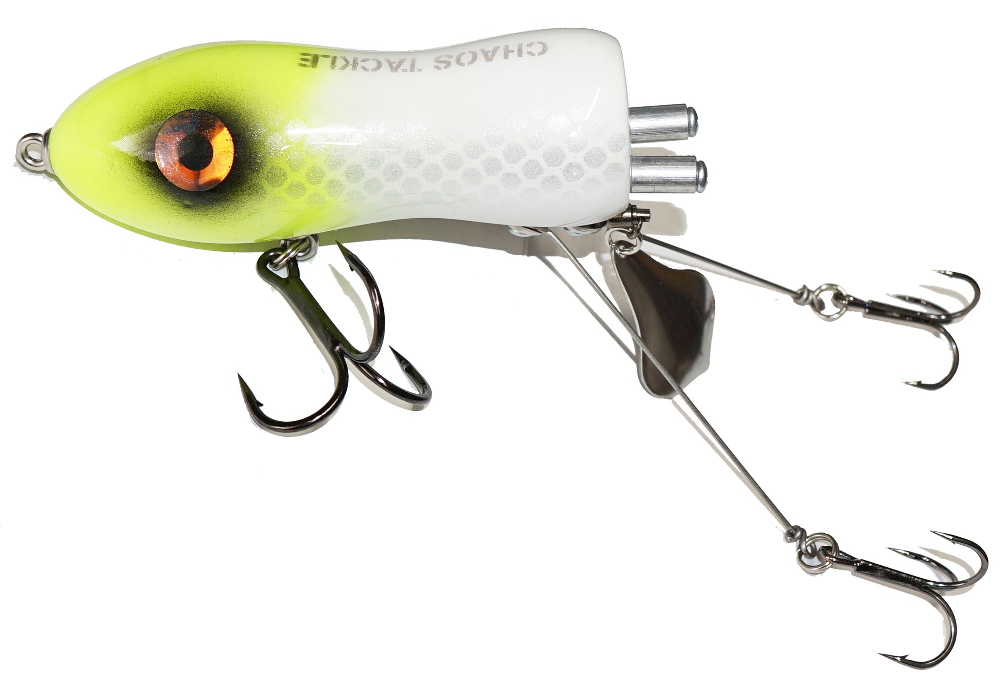 chaos fishing lures Chaos/Big Mama Psycho Flaptail Surface Bait – Musky Shop