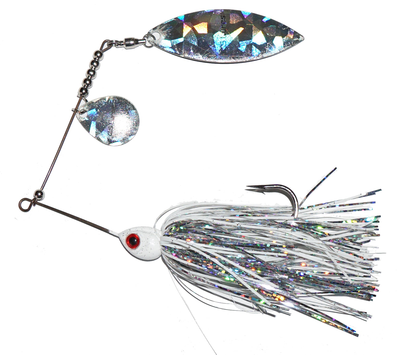 colorado lure fishing C.S. lures 3/8oz Colorado Willow Spinnerbait 737 black/blue