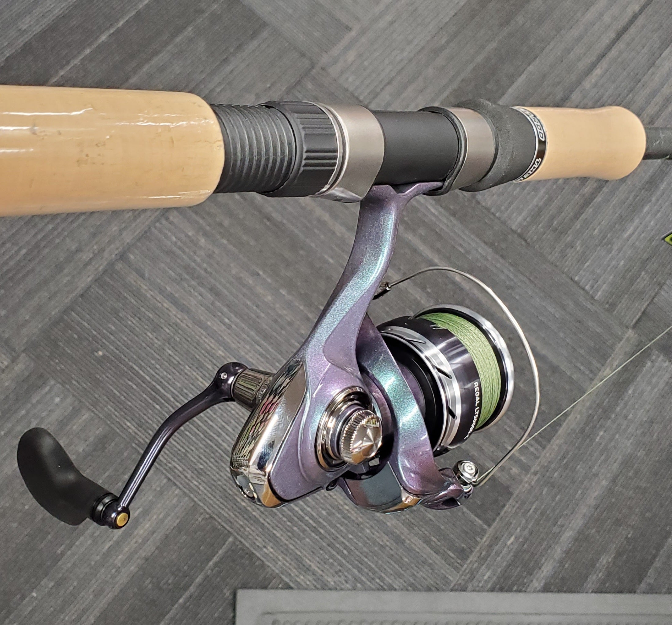 daiwa spinning combo Daiwa Regal 5000 Spinning Reel/Shield 8' Rod Combo – Musky Shop