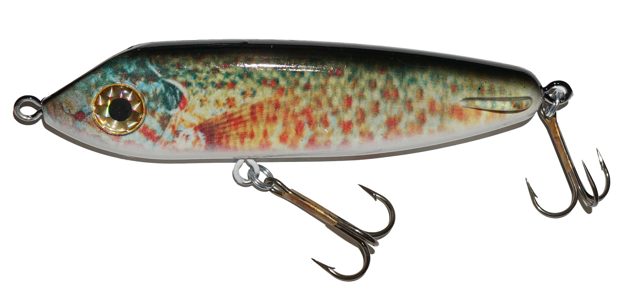 666 fishing lures Drifter Hellpuppy 6" Glide Bait Live Image Series Live Image Perch