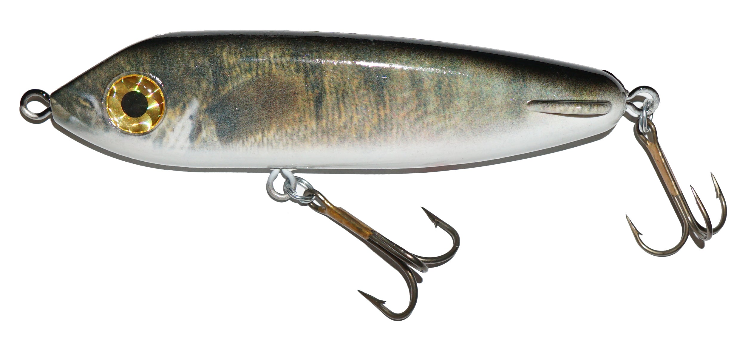 dehp fishing lure Drifter Hellpuppy 6" Glide Bait Live Image Series Live Image Walleye
