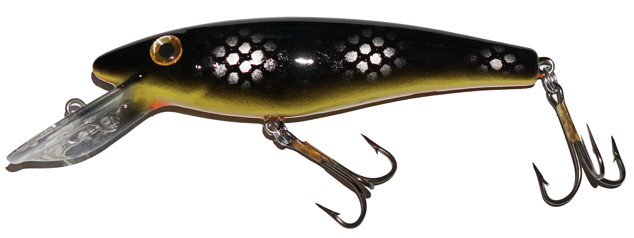 easy n genius fishing lures Musky Mania Lil' Ernie, Holoform Gold Shiner
