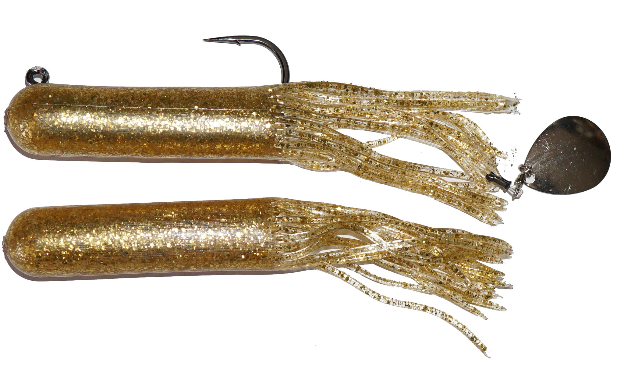drop back fishing lures Drop Tine Tackle Chunker Tube- Muskie Edition Black Goblin