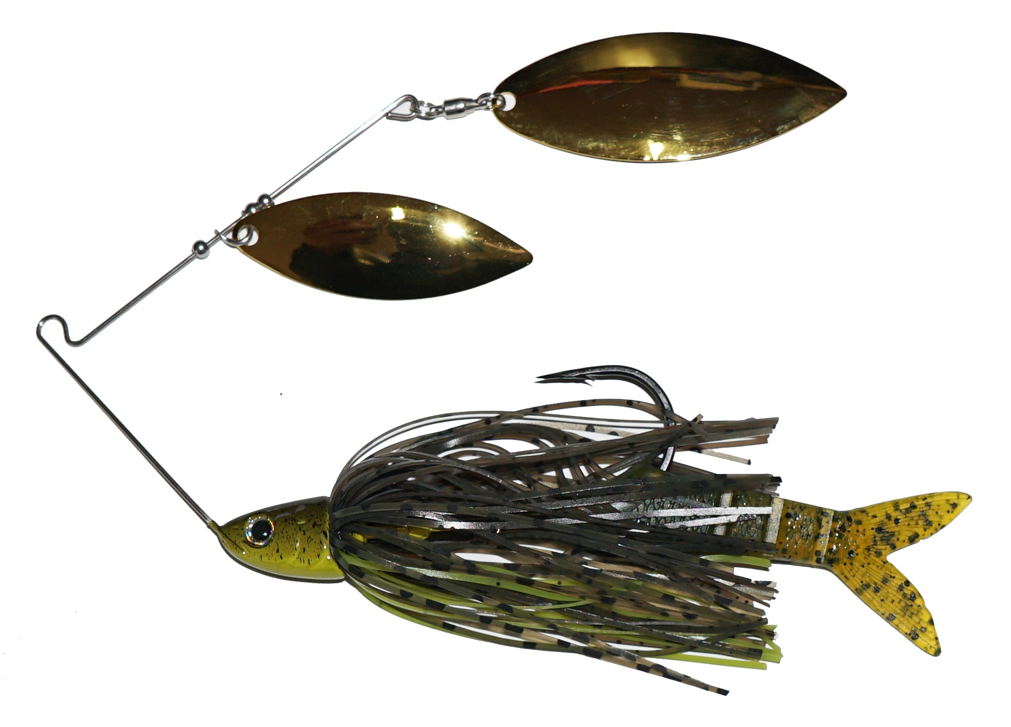 Fish Lab Bio Blade Willow Spinnerbait Green Pumpkin