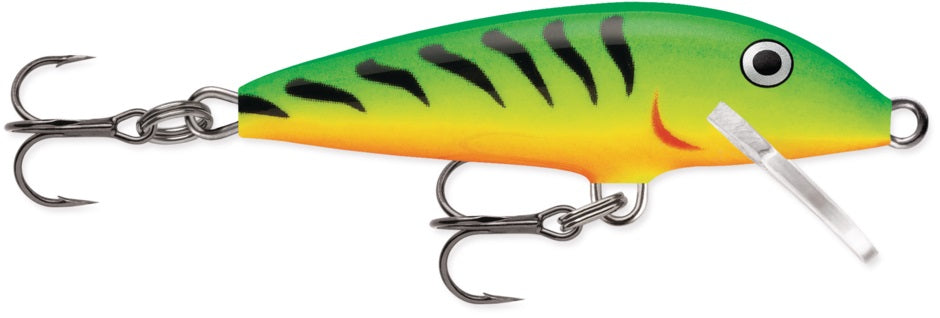 Rapala F-5 Firetiger: 3 Esche Originali Galleggianti A 2'' Per Bass, Trota E Crappie