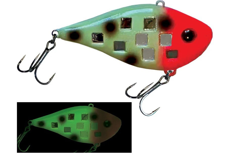 Reef Runner 1/2 oz Glow Bloody Nose Flash Shad Fishing Lures