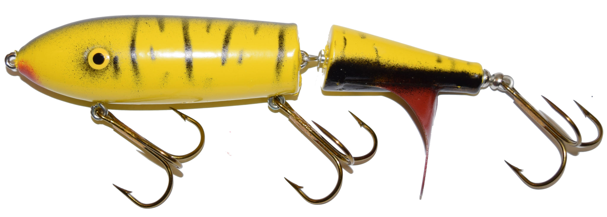 fish wacker lures Gooch's Tally Wacker Surface Bait yellow tiger