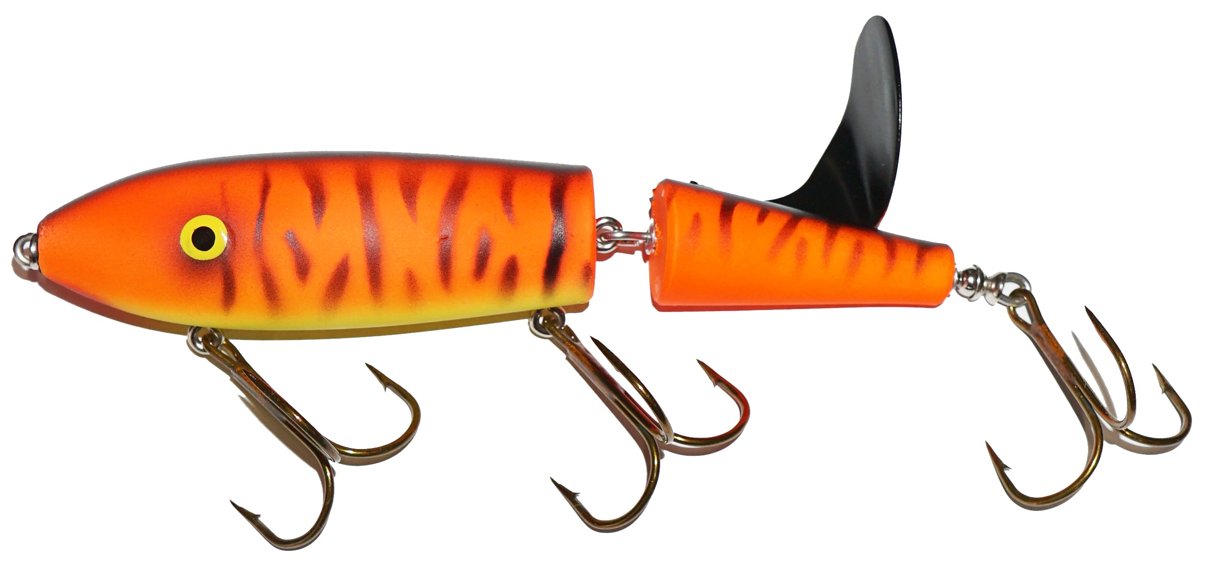 fish wacker lures Gooch's Tally Wacker Surface Bait flo Orange chart