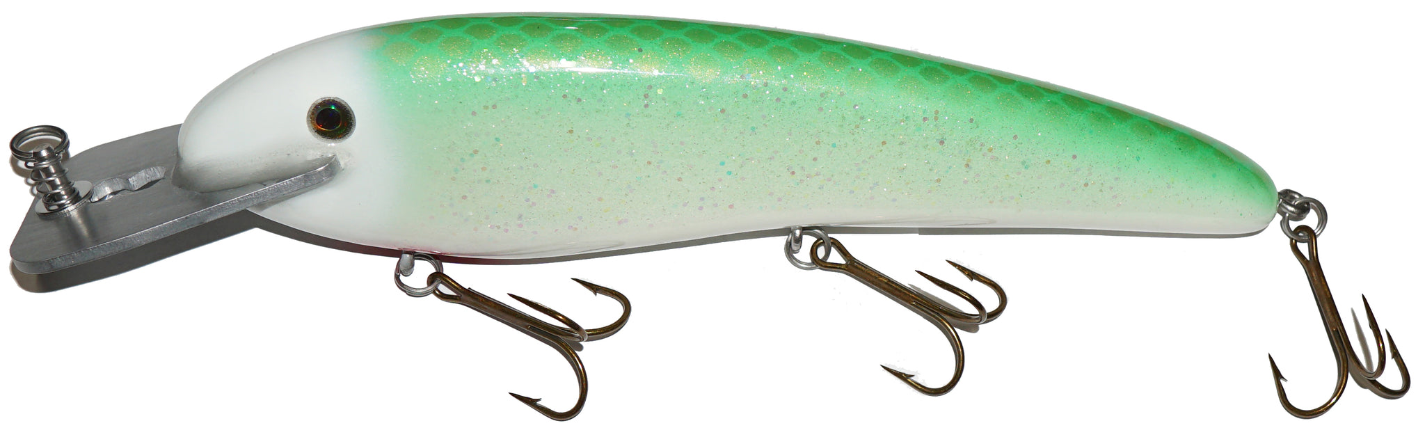 bryan wolfman walled lake mi fishing lures Ivan Switchblade 9 These will hit 30 Rebel Jointed Minnow Silver/Black Succulent Size:2