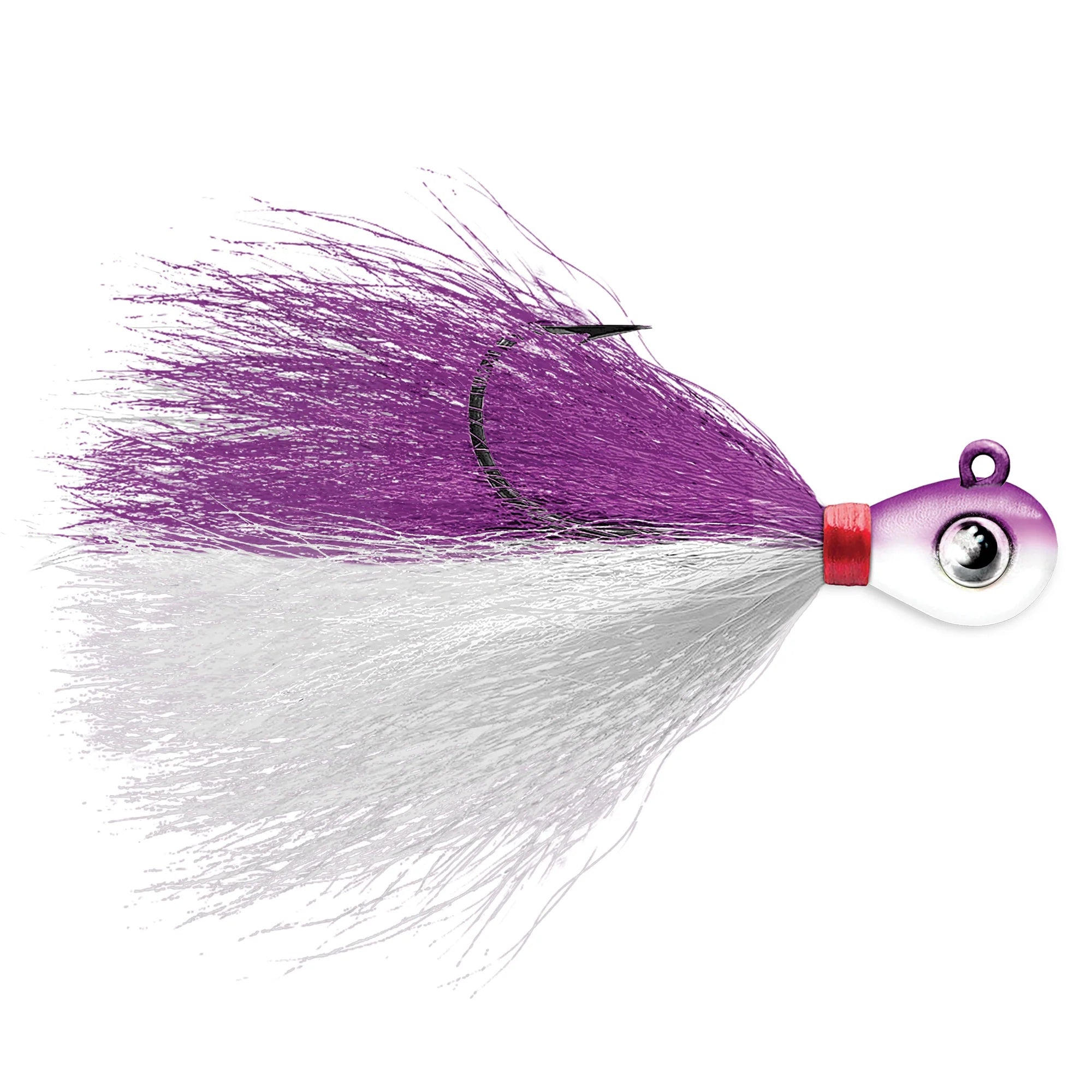 artificial eye fishing lure Kalin's Google Eye Hair Jig - Chartreuse/White