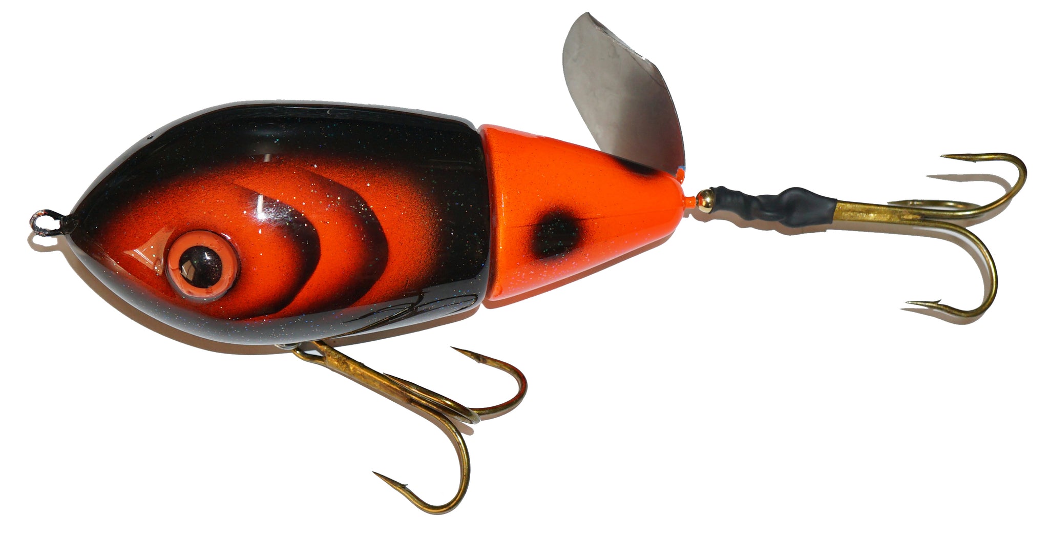 cannonball fishing lure Lake X Lures Surface Bait Epoxy – Musky Shop Color:Copper Green Before Vs. After CUSTOM River 2 Sea The Cannonball Popping Frog