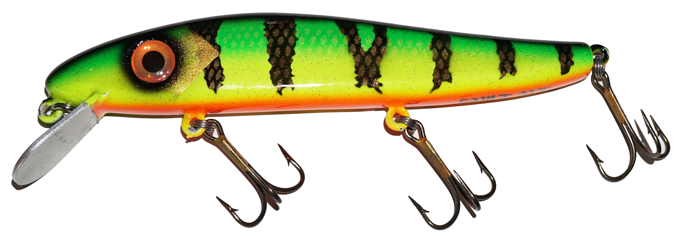 fish lures deathstalker Lee Lures 7.5" Death Pause Minnow Green Glitter Perch