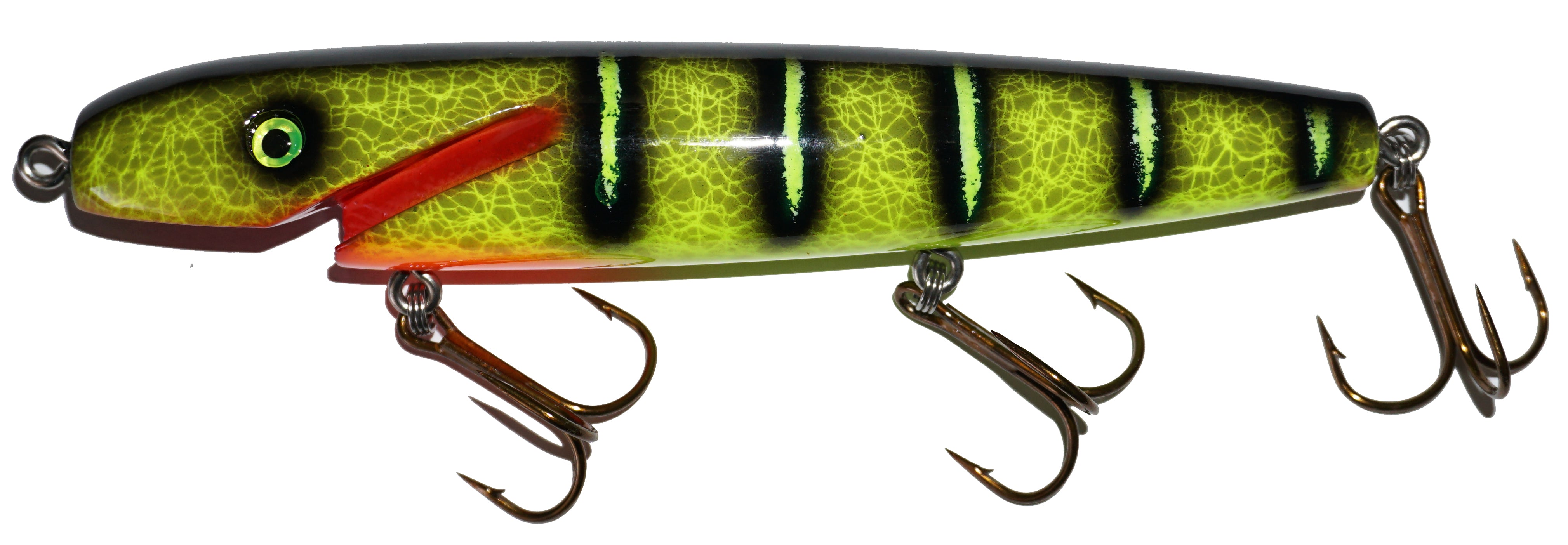 Leo Lures 8 Jerkbait Rubber Tail Tiki Bar