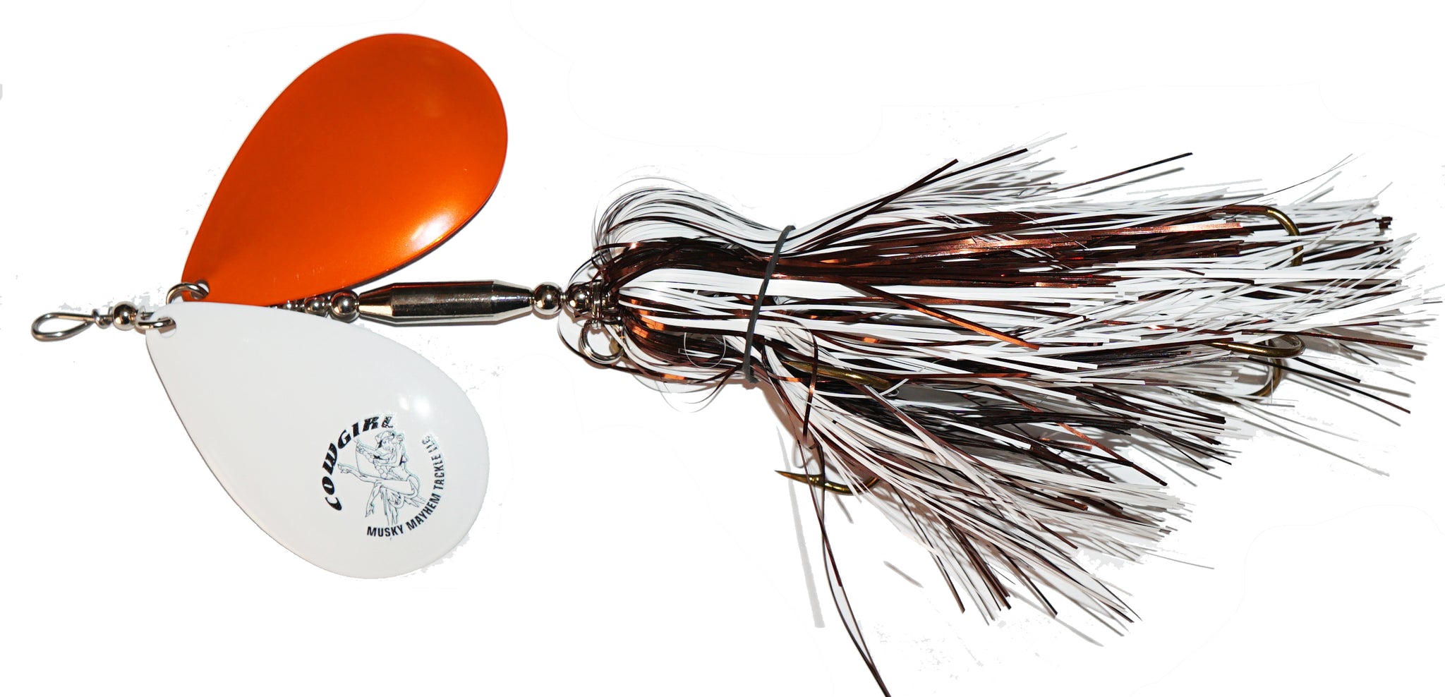 cowgirl fishing lure musky Musky Mayhem Tackle Double Cowgirl Customs Bucktail