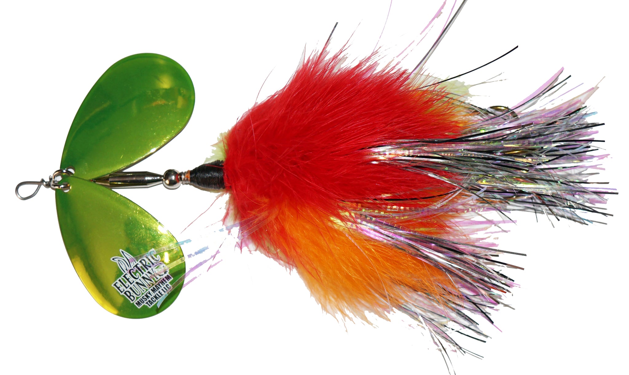 bunny bait fishing lure company Musky Mayhem Tackle Electric Bunny Bucktail – Musky Shop