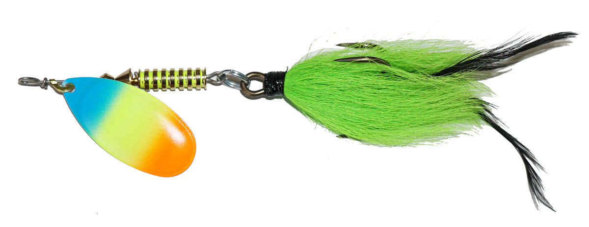 Mepps Musky Killer Bucktail Custom Hot Perch – Musky Shop