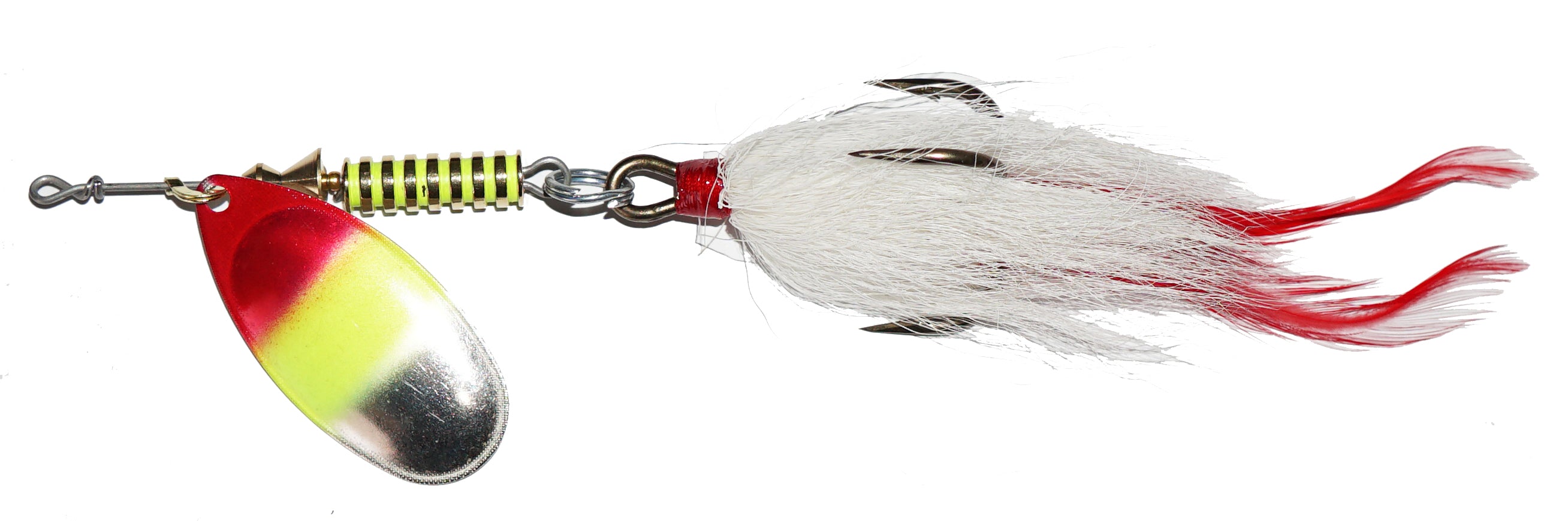clown fishing lure Mepps Musky Killer Bucktail Custom Tiger Clown