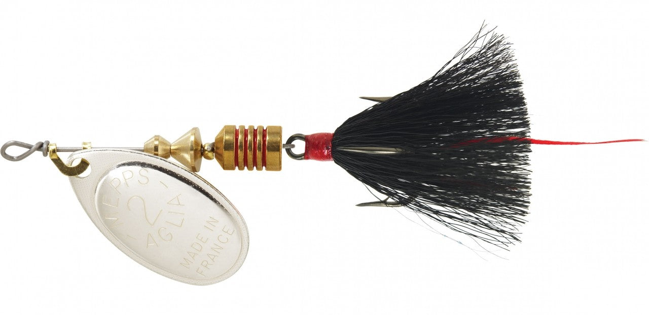 Mepps Dressed Aglia-Silver/Black