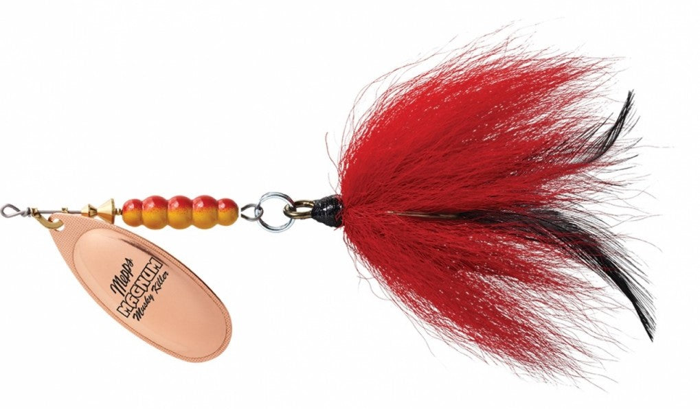 bulk memph fishing lures Mepps Magnum Musky Killer Bucktail gray/silver