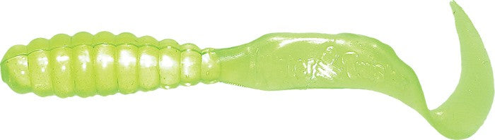 Mister Twister Lil' Bit Curly Tail Grub – 20 Pack, 1 Inch, Yellow – Perfect For Panfish
