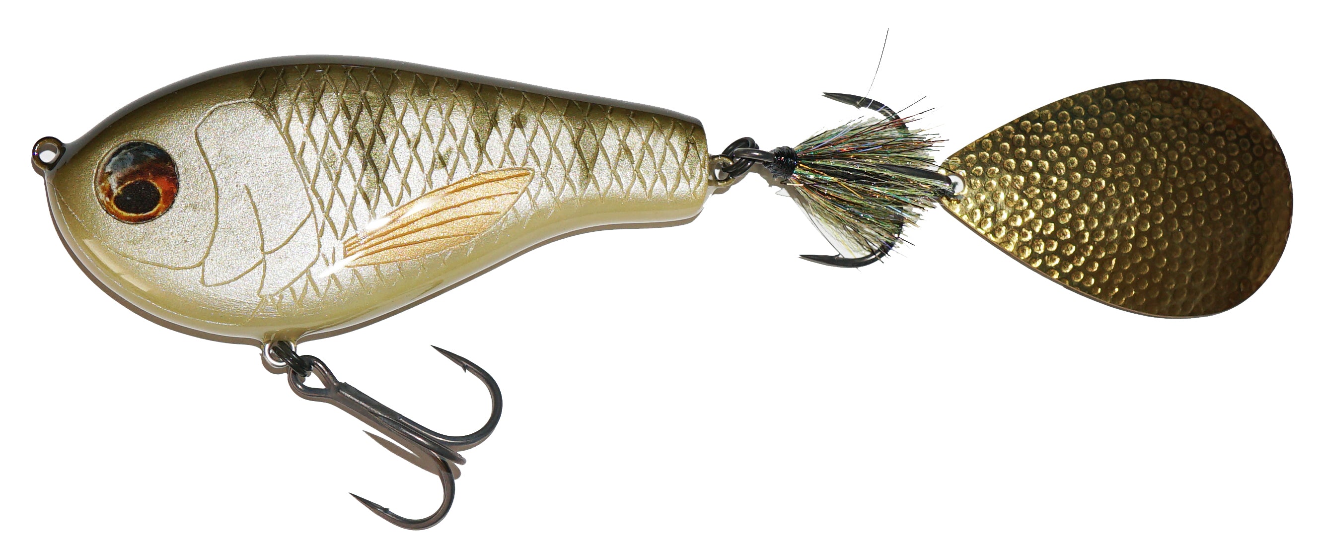 MM26 Custom Lures Shudder Shad Light Gizzard Shad MM26 Custom Lures Shudder Shad Light Gizzard Shad