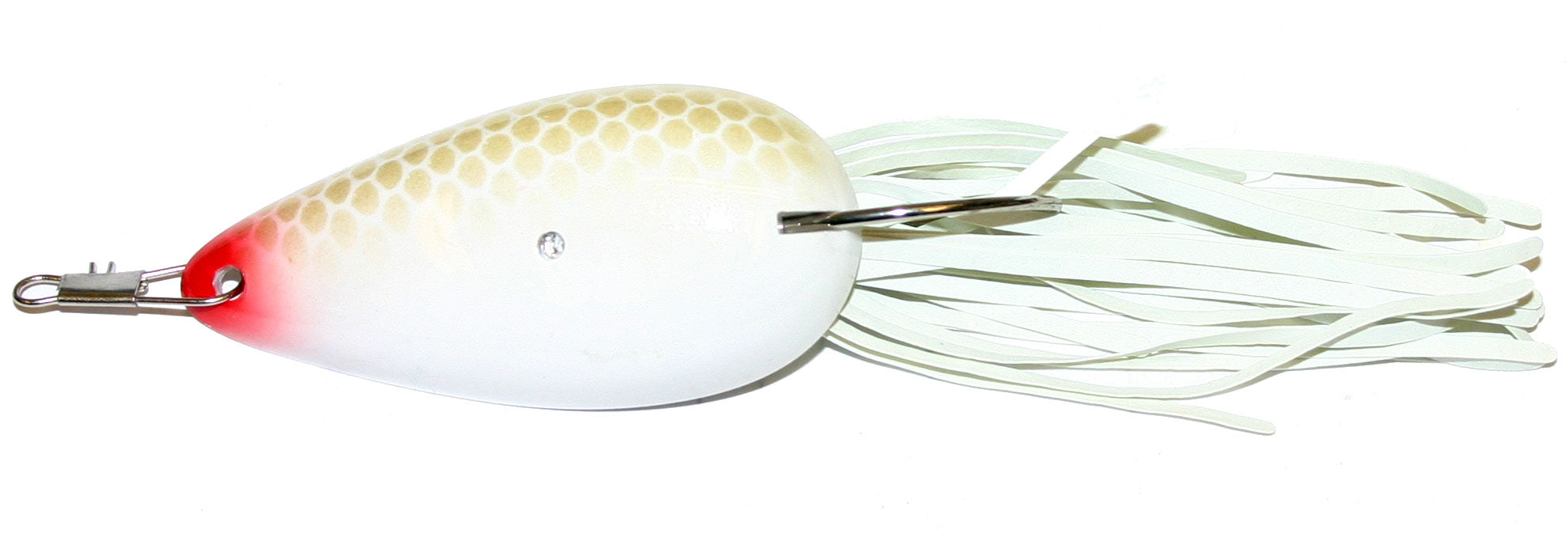 Heddon Moss Boss - White Scaled