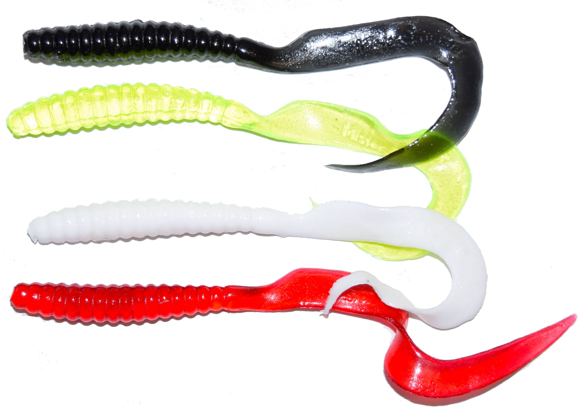 curly fishing hook 1" Micro Curl Tail Grub "The Tennessee Twister" Creek Life Lure Co The body features a long Curly Spin (Grease Monkey)