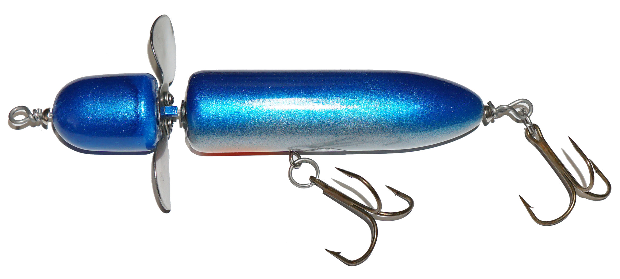Musky Madness Globester Surface Bait blue silver