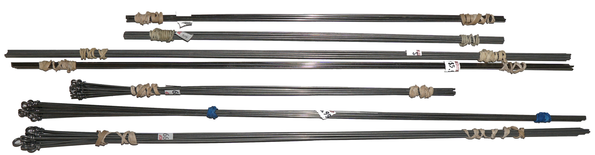 50-Pack Stainless Steel Straight Lure Shaft Wire Forms – 0.045" X 16" – Made In USA