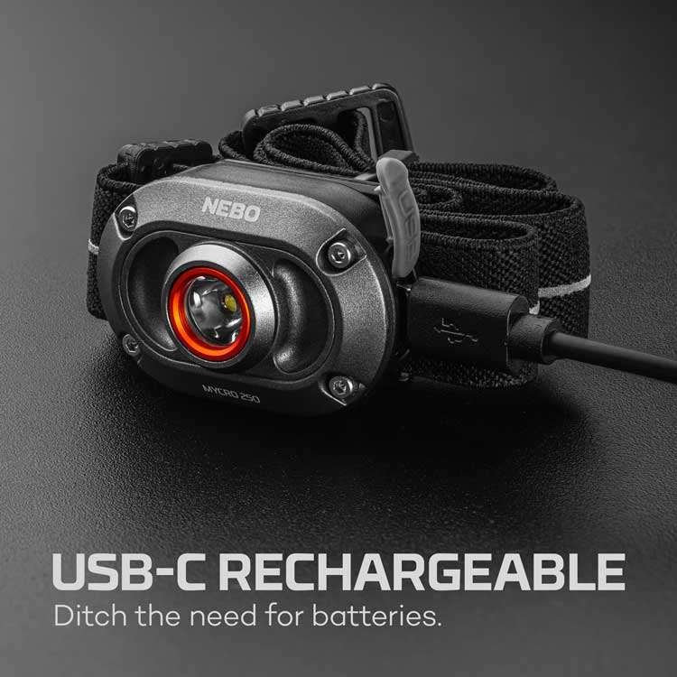 nebo flashlight headlamp Nebo Mycro 250 Headlamp And Caplight 2-Pack – Musky Shop
