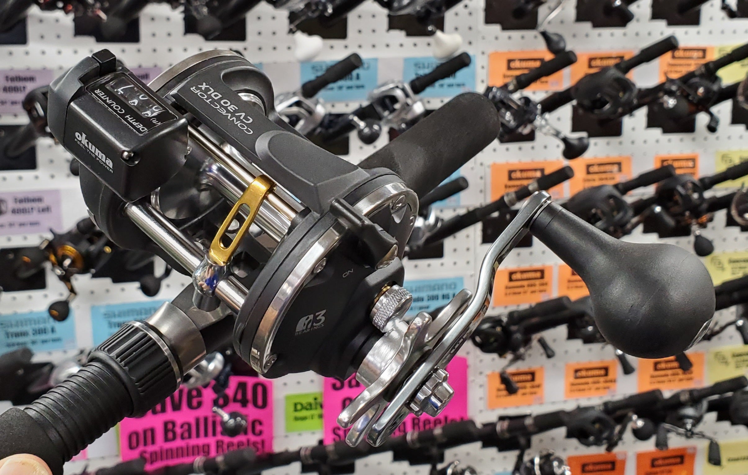 Okuma Line Counter Reels in Fishing Reels 